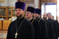 Владыка Артемий возглавил молебен перед началом учебно-методического Сбора военного духовенства