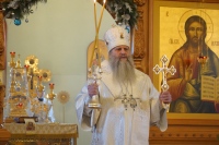 Правящий архиерей совершил Божественную литургию в престольный праздник храма в честь святого преподобного Серафима Саровского
