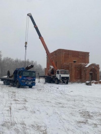 В поселке Бычиха возобновлено строительство храма