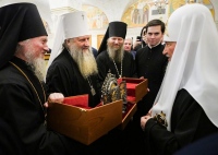 Митрополит Артемий совместно с архиереями Приамурской митрополии поздравил Патриарха Кирилла с 15-й годовщиной интронизации