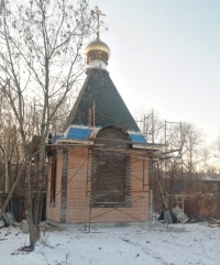 Купол с крестом увенчал часовню в честь святых воинов