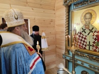Митрополит Артемий освятил часовню в честь святителя Николая Чудотворца