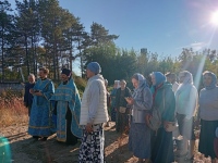 Молебен на месте строительства будущего храма на Втором Хабаровске совершил благочинный Хабаровского благочиния