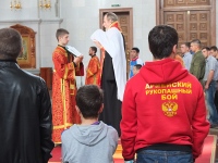 С молитвы началось первенство по армейскому рукопашному бою, посвященное святому князю Владимиру
