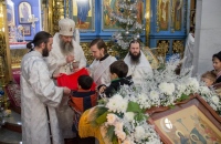 Митрополит Артемий возглавил Божественную литургию в Градо-Хабаровском соборе Успения Божией Матери