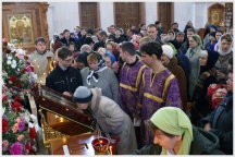 Встреча мощей святой великомученицы Варвары (11 апреля 2009 года)