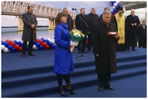 Освящение второй очереди моста через реку Амур (7 ноября 2009 года)