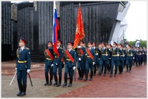 Возложение венков к мемориалу Славы, город Хабаровск (22 июня 2010 года)