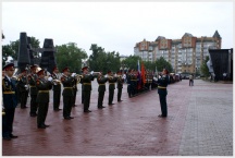 Возложение венков к мемориалу Славы, город Хабаровск (22 июня 2010 года)