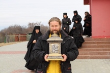 Пребывание ковчега с частицей мощей Николая Чудотворца в селе Князе-Волконское. 30 октября 2012г