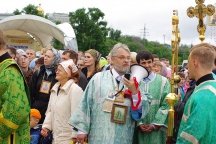 Крестный ход на Большой Уссурийский остров. Встреча мощей св.блгв.кн. Александра Невского. 22 июня 2011г.