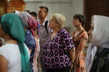 Молебен преподобным Петру и Февронии в Спасо-Преображенском кафедральном соборе. 8 июля 2011г.