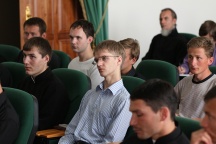 Встреча  студентов Хабаровской духовной семинарии с сотрудником Синодального информационного отдела Денисом Маханько. 12 сентября 2011г.