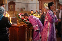 Крестовоздвиженье. Всенощное бдение в Спасо-Преображенском соборе г.Хабаровска. 26 сентября 2011г.