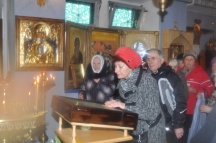 Путешествие иконы Божией Матери "Умягчение злых сердец" по приходам Приамурской митрополии. Солнечный - Комсомольск-на-Амуре. 11 ноября 2011г.