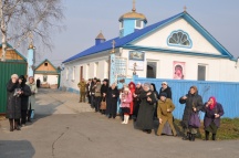 Путешествие иконы Божией Матери "Умягчение злых сердец" по приходам Приамурской митрополии. Солнечный - Комсомольск-на-Амуре. 11 ноября 2011г.