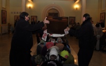 Путешествие иконы Божией Матери "Умягчение злых сердец" по приходам Приамурской митрополии. Комсомольск-на-Амуре - Маяк. 13 ноября 2011г.