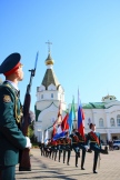 Губернаторский кадетский смотр, площадь Славы 18 сентября 2015 год