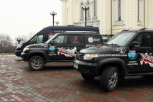 Молебен участников автомарша 
