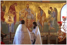 Первое Крещение в храме семинарии (4 апреля 2009 года)