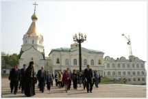 Посещение семинарии делегацией из Москвы (18 июня 2008 года)