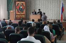 Встреча российского исламоведа Р.А. Силантьева с мирянами, преподавателями и студентами Хабаровской семинарии. 3 сентября 2016 г.