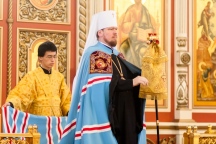 Божественная литургия в Спасо-Преображенском кафедральном соборе Дальневосточной столицы. 6 ноября 2016 года