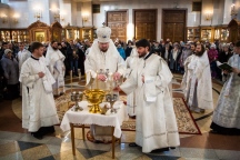 Божественная литургия и чин Великого освящения воды в праздник Святого Богоявления 19 января 2017 г.