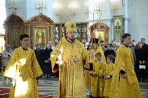 Божественная литургия в Спасо-Преображенском кафедральном соборе 20 октября 2017 г.