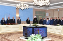 Митрополит Хабаровский и Приамурский Владимир посетил церемонию инаугурации мэра города Хабаровска  25 сентября 2018 г