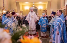 Божественная литургия в соборе Казанской иконы Божией Матери  в Комсомольске-на-Амуре 04 декабря 2018 г.