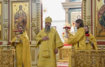 Божественная литургия в Спасо-Преображенском кафедральном соборе 10 февраля 2019 г.