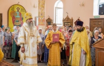 Божественная литургия в храме святого великомученика Георгия Победоносца с.Сосновка 14 июля 2019 г.
