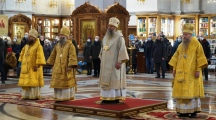 Божественная литургия в Спасо-Преображенском кафедральном соборе  06 декабря 2020 г.