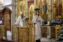 Рождественское ночное богослужение в Спасо-Преображенском кафедральном соборе 07 января 2021 г.
