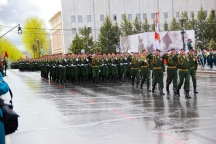 Правящий архиерей возглавил молебен перед Парадом в честь Дня Победы 9 мая 2023 года