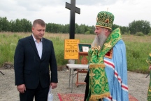 Освящение закладки часовни в честь великомученицы Варвары 9 июня 2023 г.