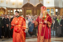 Пасхальное богослужение в Спасо-Преображенском кафедральном соборе 5 мая 2024 г.